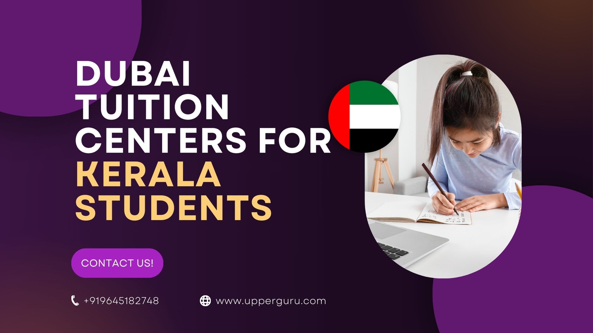 Online tuition class with a teacher engaging Kerala students in Dubai