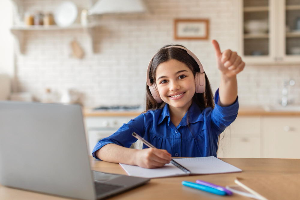 A diverse group of students engaging in online learning, symbolizing the accessibility and inclusivity of UpperGuru Online Tuition.