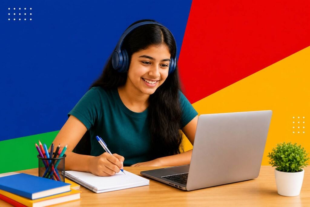 Is Online Tuition Worth It for SSLC Students learning through an online class using a laptop and digital study resources