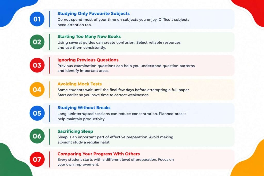 Common mistakes to avoid during the last 30 days of SSLC exam preparation