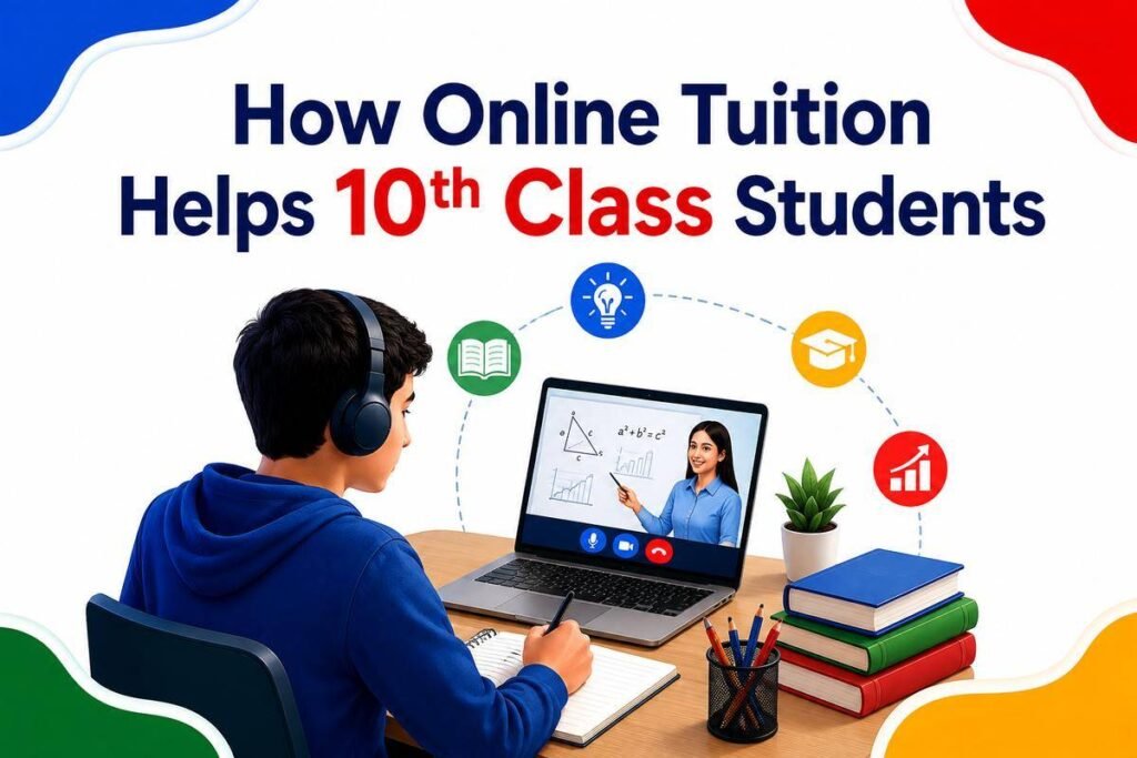 How online tuition helps 10th class students with flexible learning and exam preparation